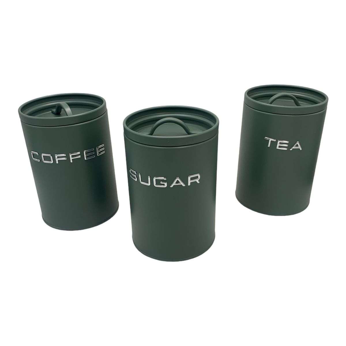 Breadbin and Cannister 4 Piece Set - Green