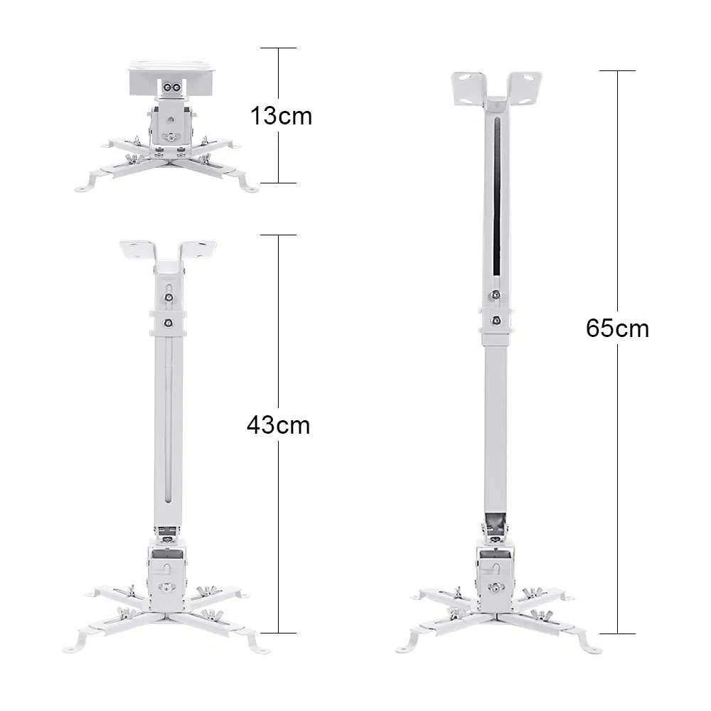 Projector Bracket Retractable Universal Mount Wall & Ceiling Adjustable
