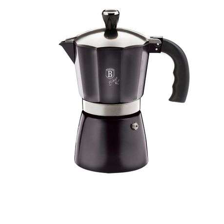 Berlinger Haus 6 Cup Aluminium Coffee Maker - Black Rose (BROKEN HANDLE)