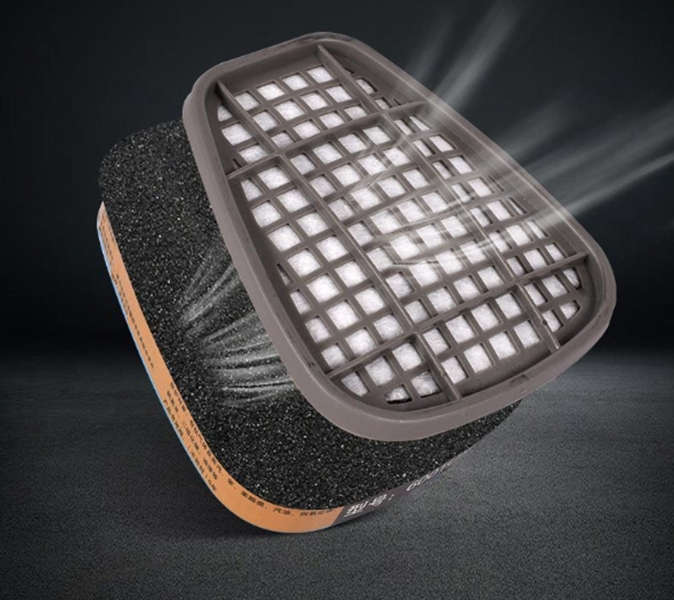 Full Face Mask Activated Carbon Dust and Gas Protection Full Face Mask