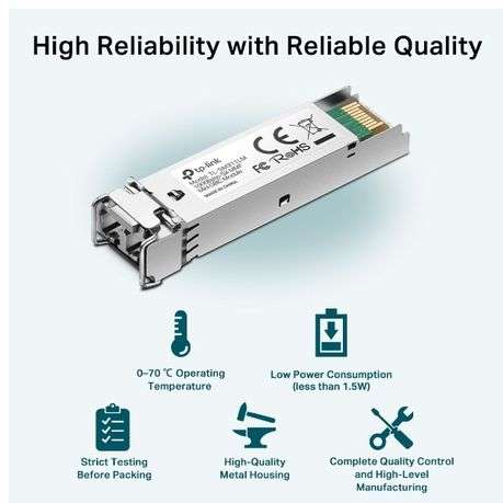 Tp-Link - SM311LM MiniGBIC Module Multi-Mode SFP T-Series Compatible Switch - Tp-Link - SM311LM M...