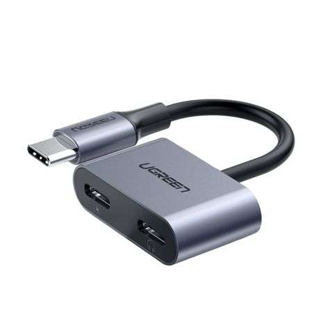 Ugreen - USB Type-C Dual Audio and Charging Adapter (15W PD, 2-in-1 Splitter) - Ugreen - USB Type...