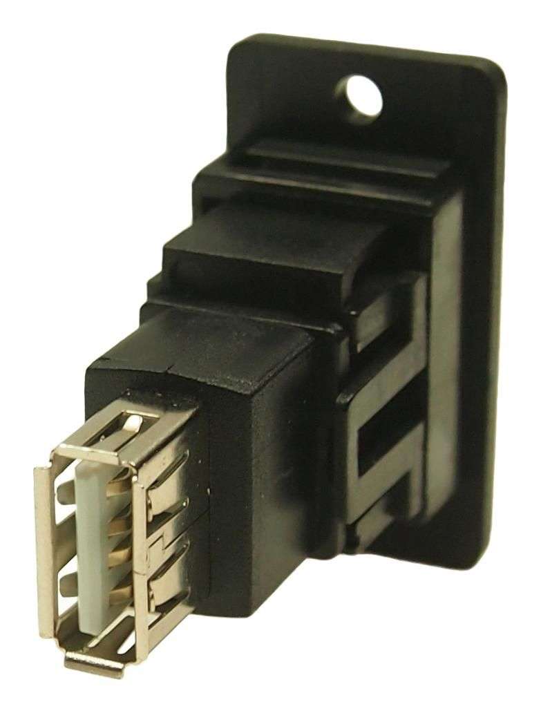 Cliff Electronic (CP30607NX1) USB Adapter, USB 2.0, Slim FeedThrough