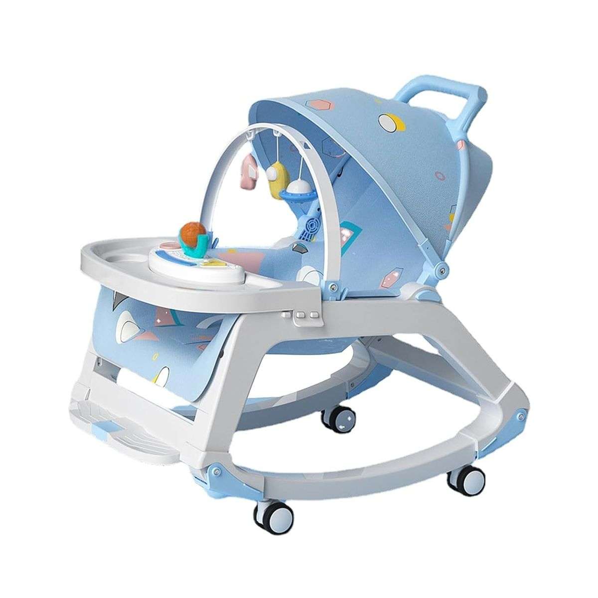 5-in-1 Baby Rocking Chair - Blue