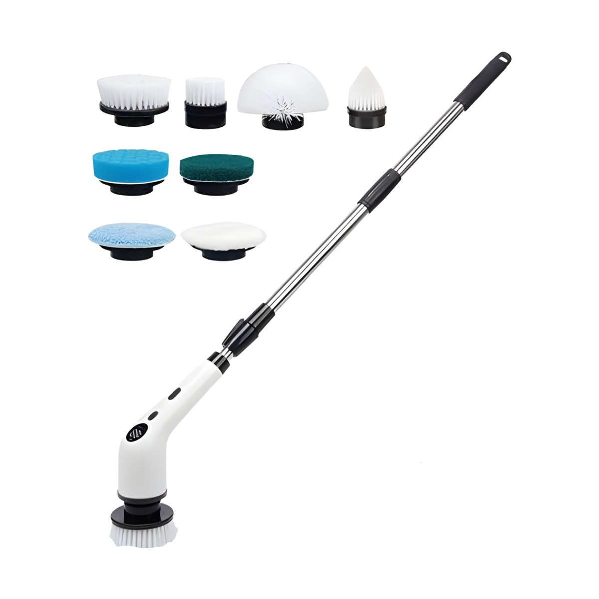 8 in 1 Rechargable Multifunctional Cordless Retractable Handheld Cleaning Brush