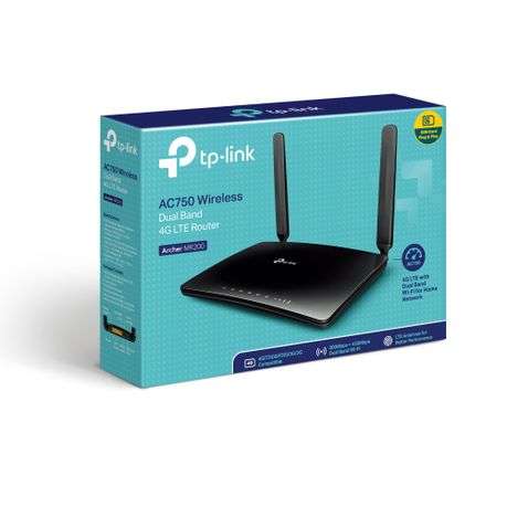 Tp-Link - Wireless Dual Band 4G LTE Router - MR200 - Tp-Link - Wireless Dual Band 4G LTE Router -...