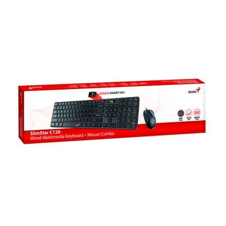Genius - SlimStar C126 Keyboard and Mouse - Genius - SlimStar C126 Keyboard and Mouse