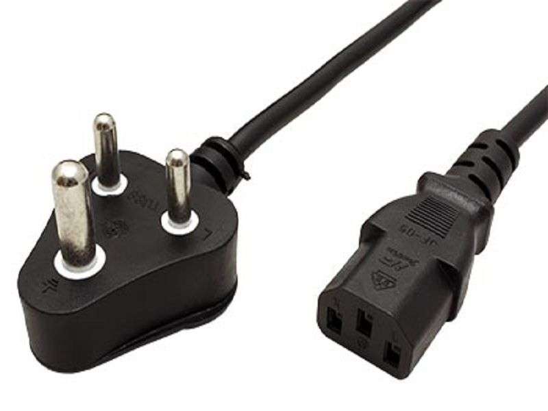 Computer Power Cable - PC Power Cable - Kettle Cord - 3 PIN RSA Plug