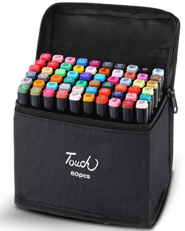Touch Double Headed Oil Based Art Marker Set of 60