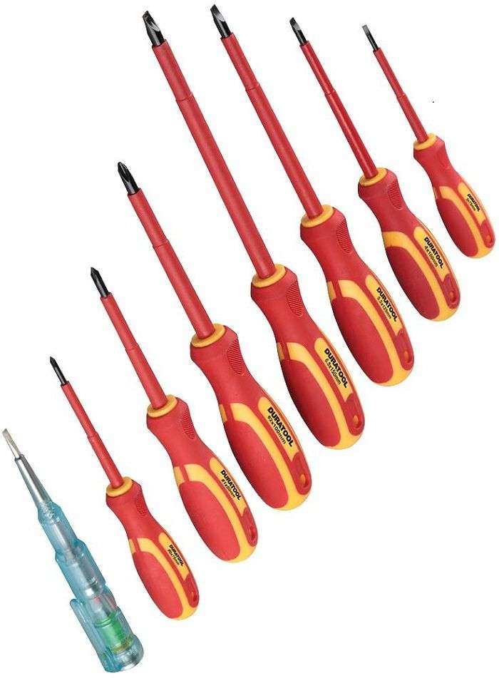Duratool (D03298) VDE Screwdriver Set, 7 Piece