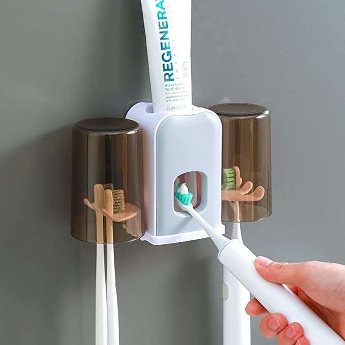 Ceramic Multifunctional 4 Holder Toothbrush Holder