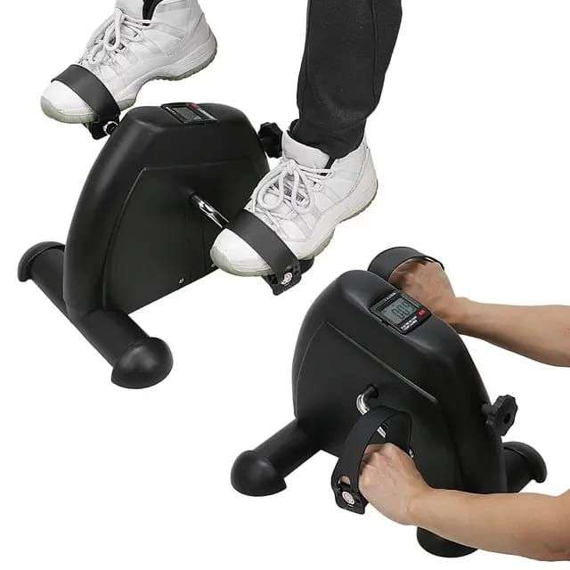 Mini Pedal Exercise Bike for Arm Leg Training with LCD Display