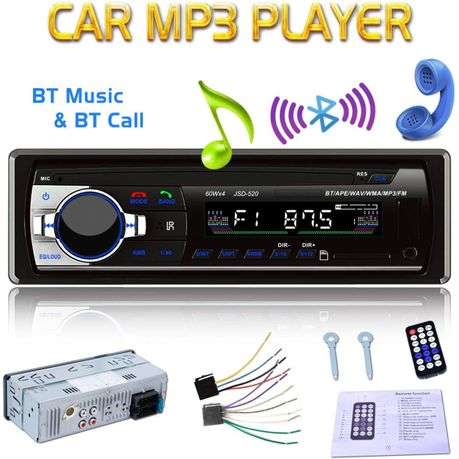 12V Bluetooth Car Stereo with FM Radio, USB, SD & AUX Playback