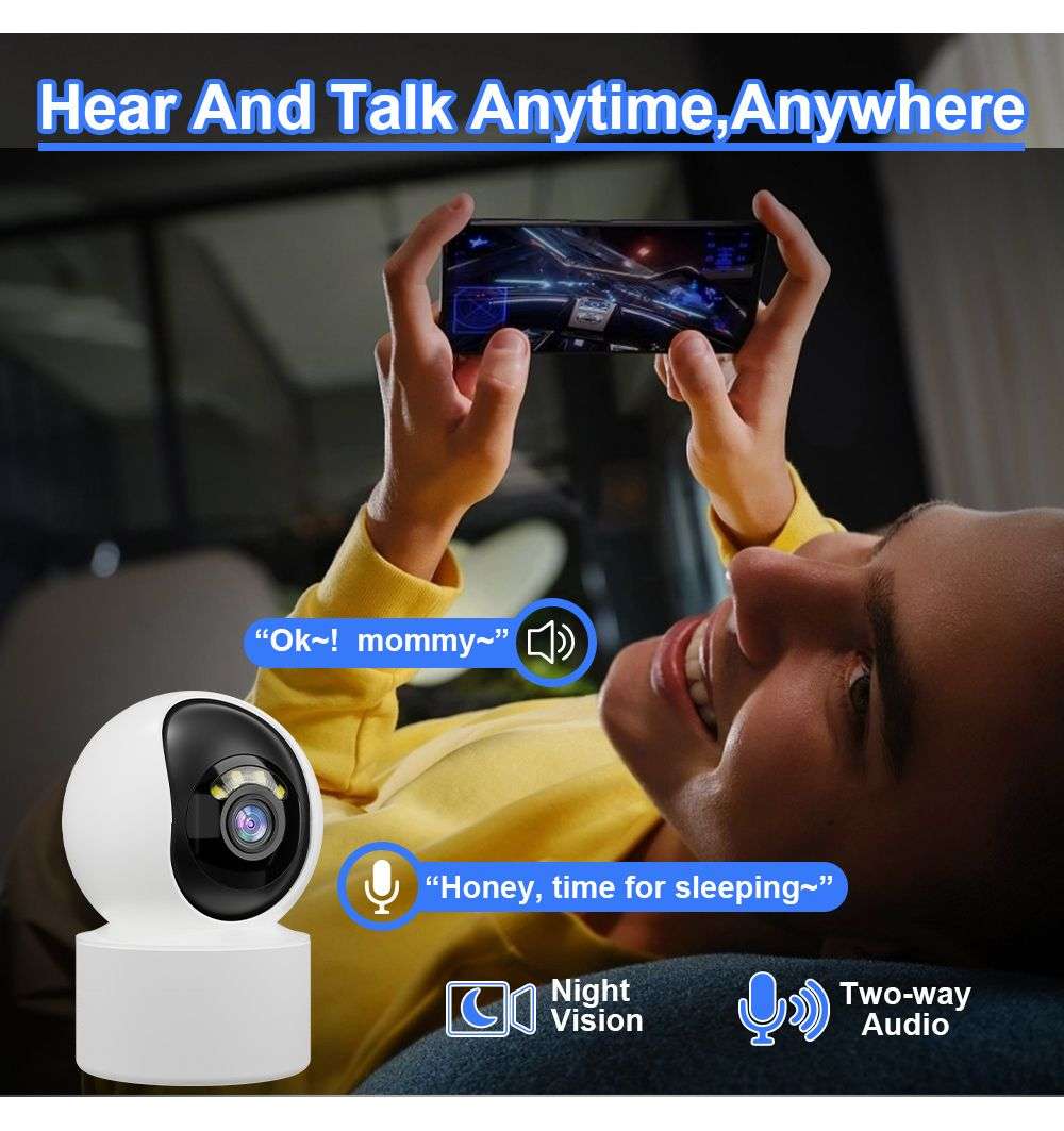 Wireless Wi-Fi Home Security & Monitor Ai Camera & CareCam Pro App