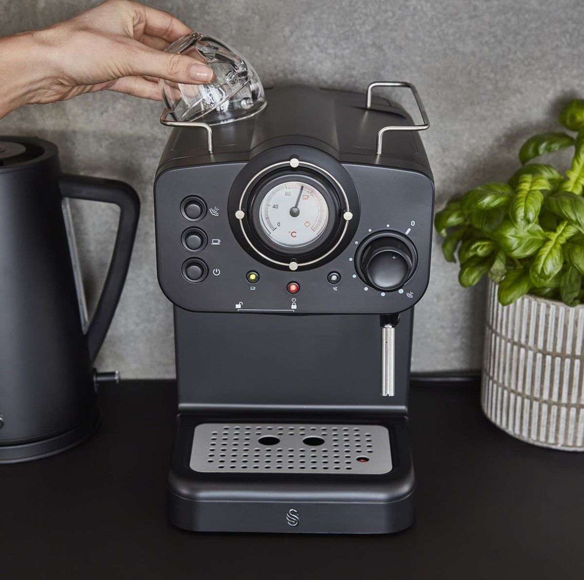 Swan Stealth Espresso Coffee Machine (Opened Box)