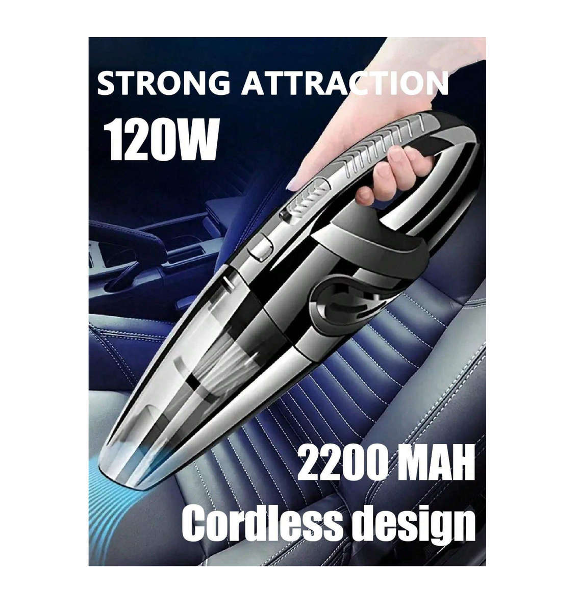 Wet & Dry Wireless Vehicle Vacuum Cleaner