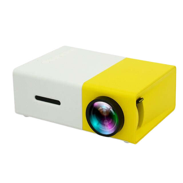 Full HD Portable Mini LED Multimedia Projector -YG-300 - Yellow