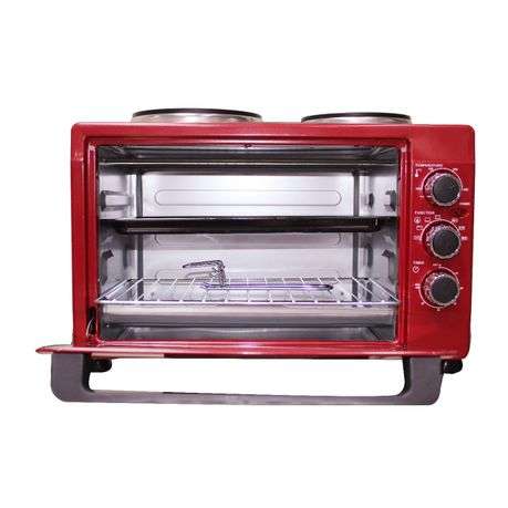 32L Mini Kitchen Stove with Two Solid Cooking Plates & Shutoff Timer 3300W (PLEASE READ DESCRIPTION)