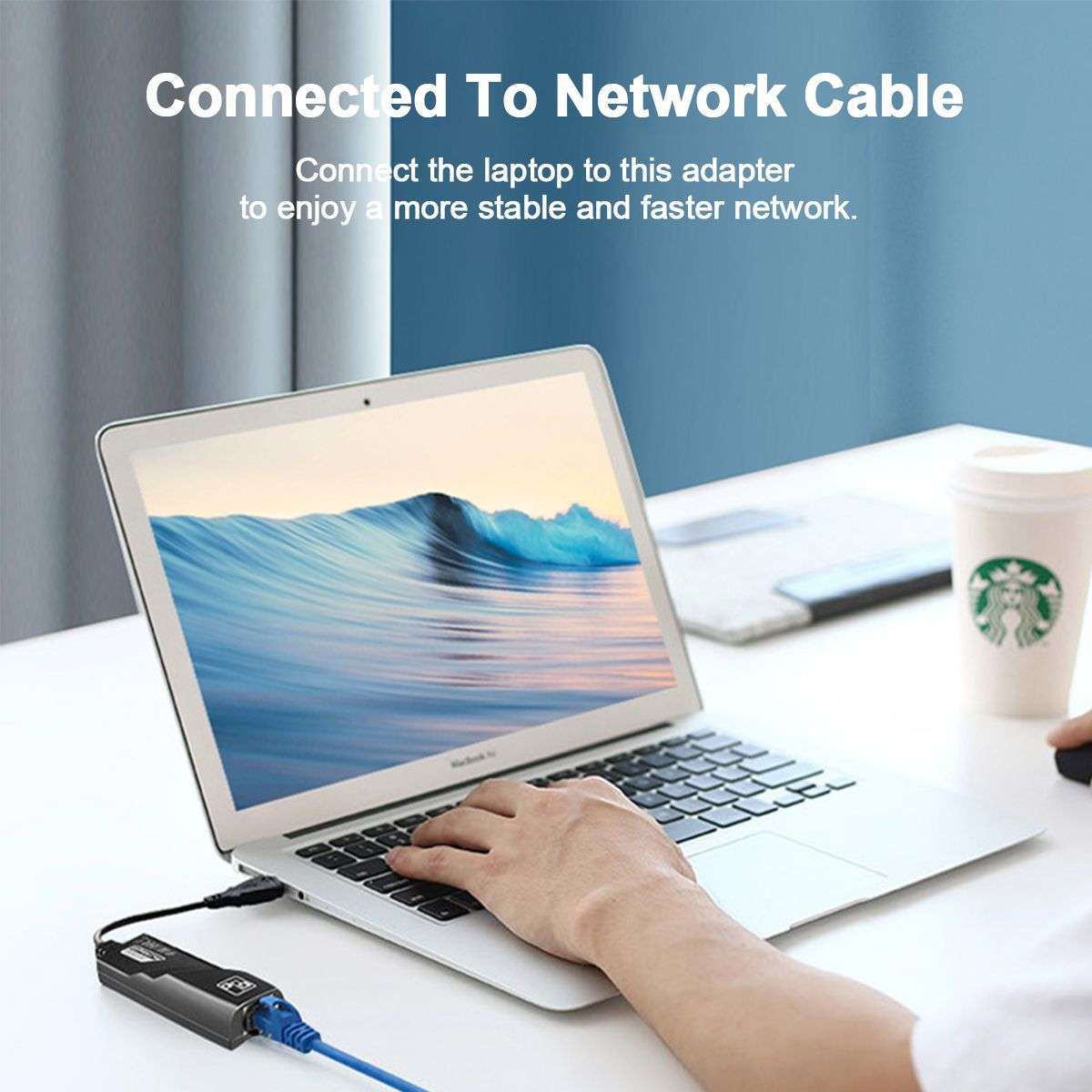 USB 3.0 to Ethernet Adapter Supports 10/100/1000 Mbps