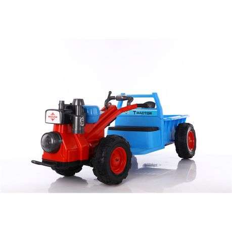 Kids Ride-On Electric Tractor with Trailer  Battery Powered(Untested)