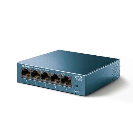 Tp-Link - LS105G 5-Port 10/100/1000Mbps Desktop Switch | Steel Housing - Tp-Link - LS105G 5-Port ...