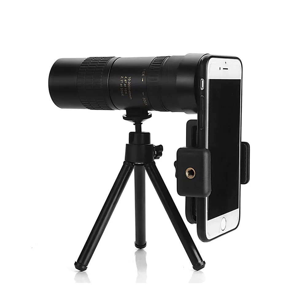 Techme 10-30x40 Zoom Professional Metal Monocular Telescope for Outdoors - OPEN BOX