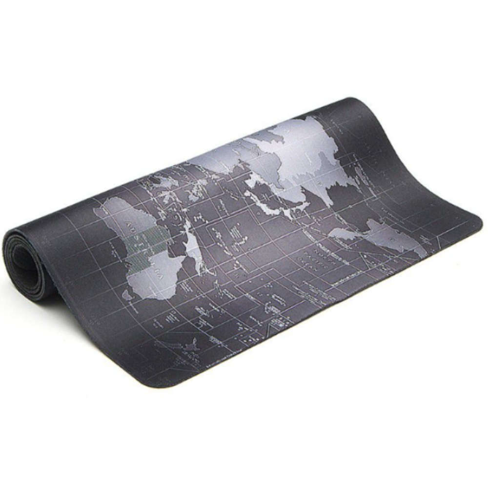 Large World Map Desk Gaming Mouse Pad 80x30 cm