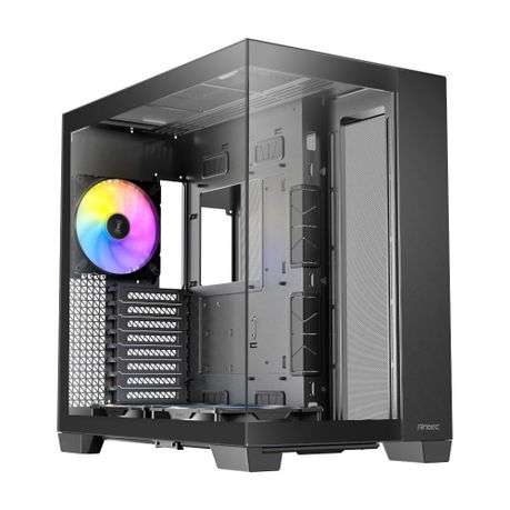 Antec - C8 ARGB E-ATX Dual Full Tower Gaming Chassis - Black - Antec - C8 ARGB E-ATX Dual Full To...