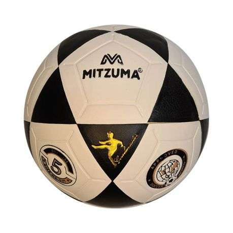 MITZUMA BLACK MOULDED SOCCER BALL