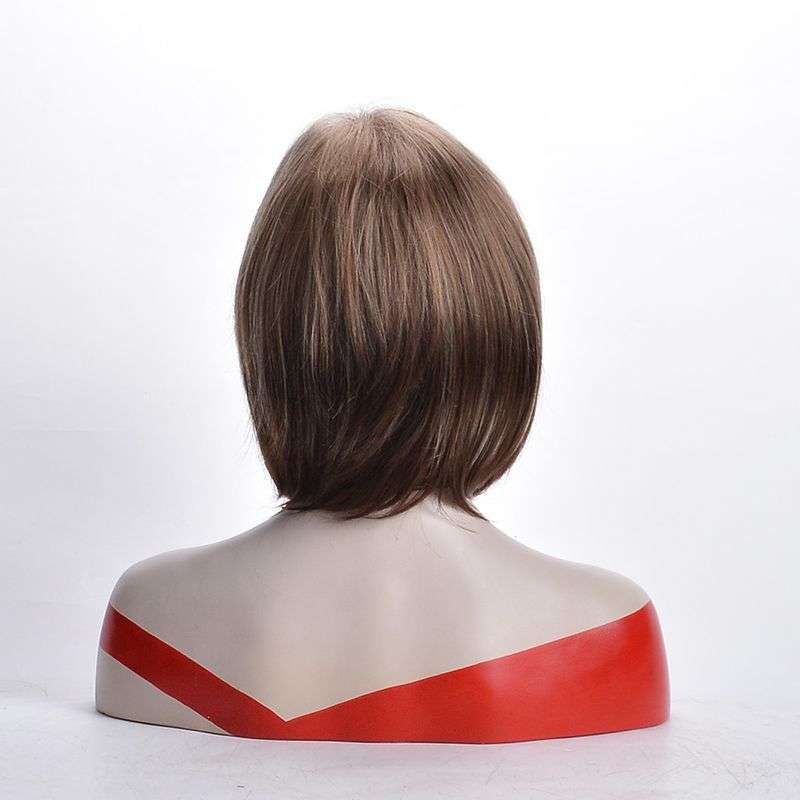 Straight Bob Wig Synthetic Heat Resistant Side Part Wig