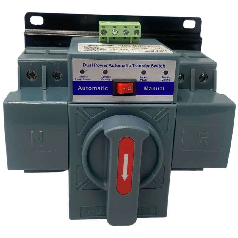 Automatic Transfer Switch 63A 2-Pole Dual Power Automatic Changeover Switch 230V
