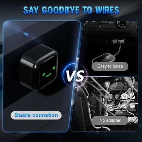 Streamlined CarPlay and Android Auto Wireless Upgrade Adapter