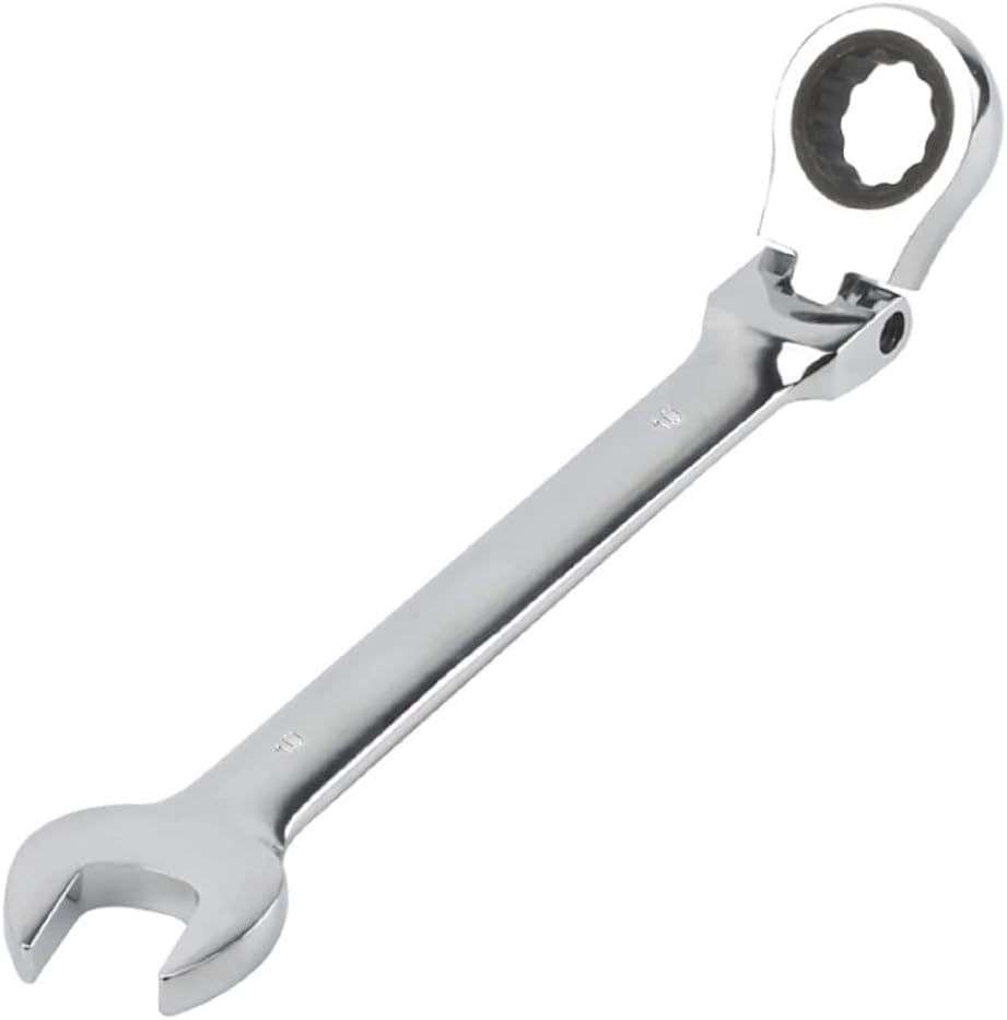 10MM Flexible Head Chrome Vanadium Ratchet Spanner