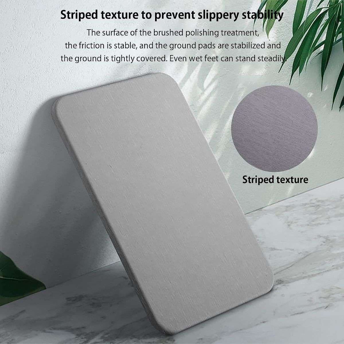 Synergy360 Diatom Bath Mat Fast Drying - Graphite Grey