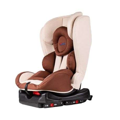 Baby Safety Car Seat Carrier w/ ISOFIX Connector- Brown (Untested)