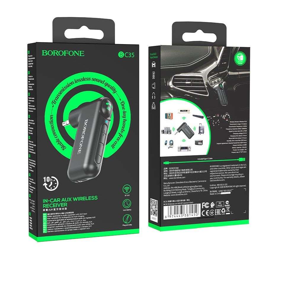 Car Bluetooth Borofone AUX Adapter