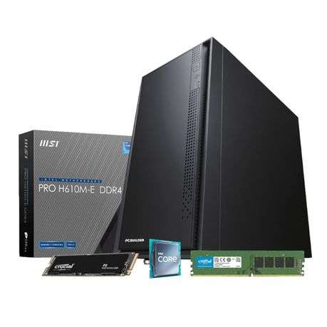 PCBuilder Intel i3-12100 OFFICE MASTER Core Windows 11 Pro Desktop PC - PCBuilder Intel i3-12100 ...