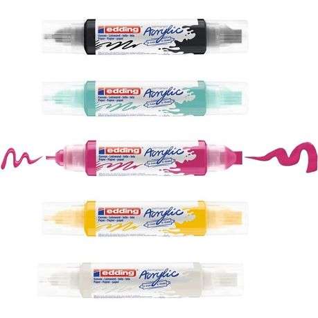 Edding - 5400 Acrylic 3D Double Liner 5's - Edding - 5400 Acrylic 3D Double Liner 5's