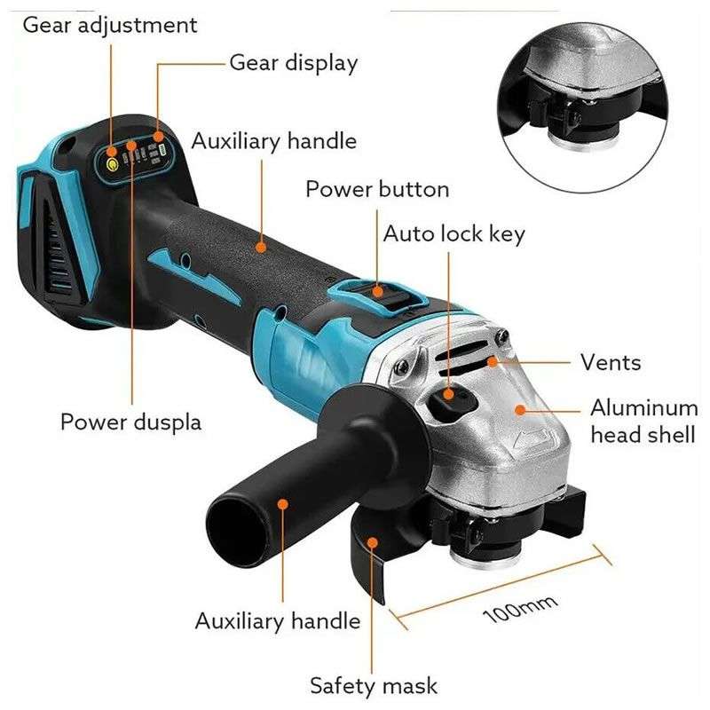 Multi-Function Power Tool Set Combination with Chargeable Cordless Drill
