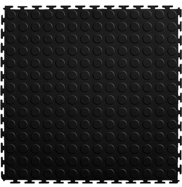 ZEE - PVC Interlocking Rubber Floor Tile - Gym Mats (4-Pack) - Various Colors