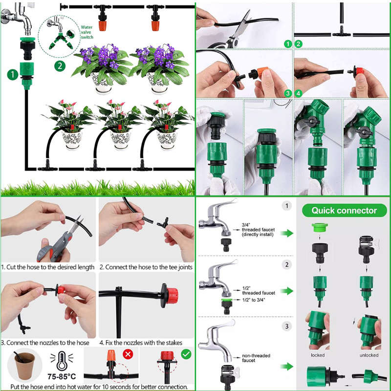 5m Professional Garden Drip Irrigation System Combination Set