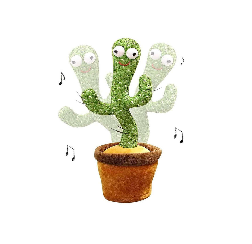 Kids 2-in-1 Dancing and Singing Cactus Plush Toy