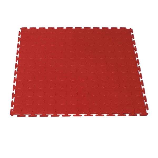 ZEE - PVC Interlocking Rubber Floor Tile - Gym Mats (4-Pack) - Various Colors