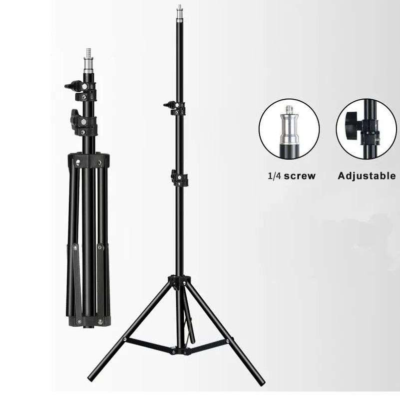 2.1m Tripod Stand for Ring Light | Adjustable Stand for Photography & Video