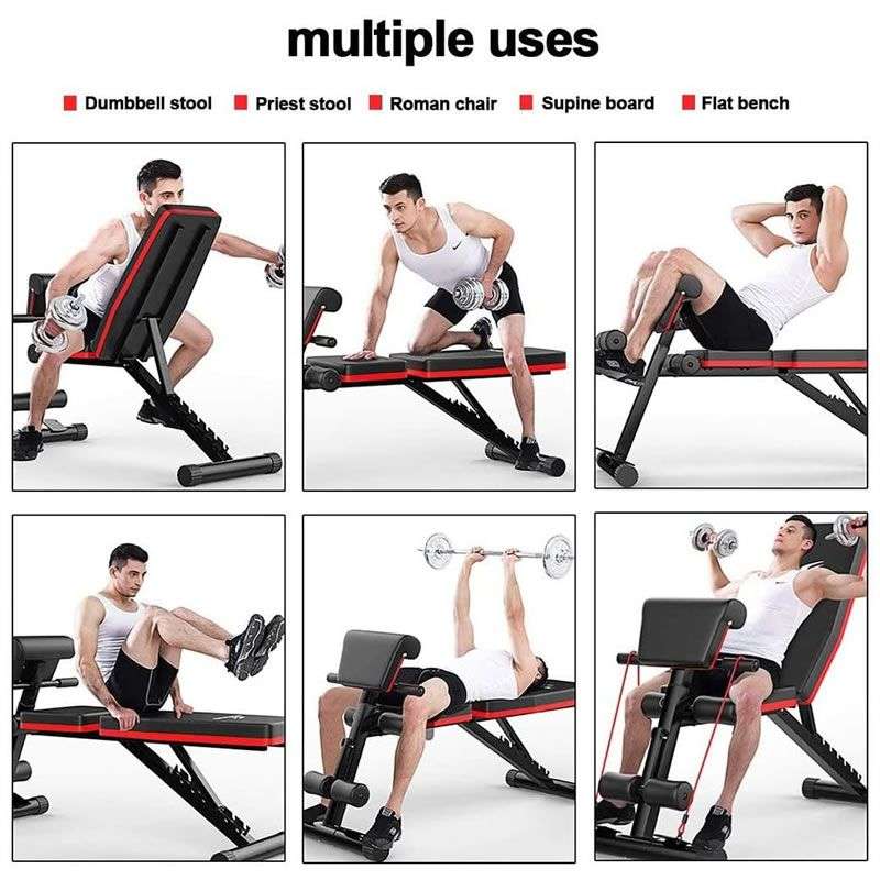 Multi-Functional Adjustable Weight Bench For Full Body Workout