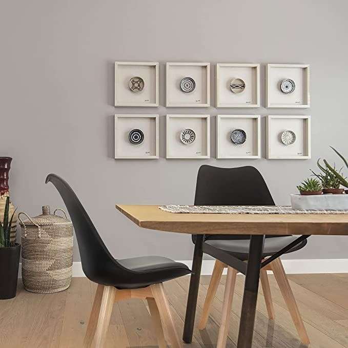 Modern Scandinavian Dining Chair - Black- 2 Pack