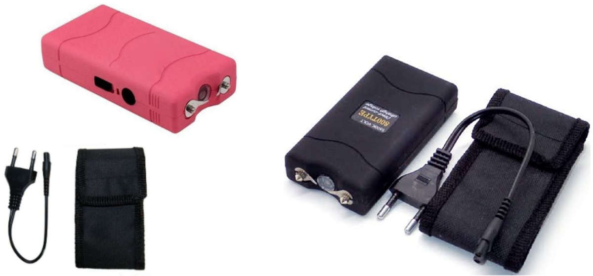 His & Hers Highly Effective Self-Defense Stun Guns & 60ml Pepper Sprays
