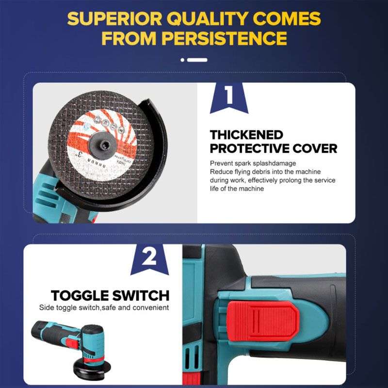 DIY Tools 12V Angle Grinder With Rechargeable Battery Mini-22cm