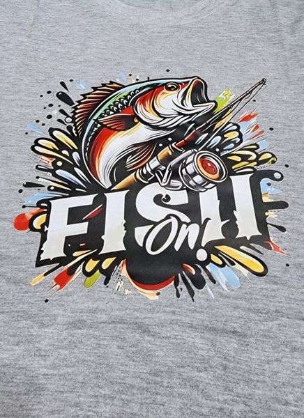 DTF Printed T Shirt Fish On
