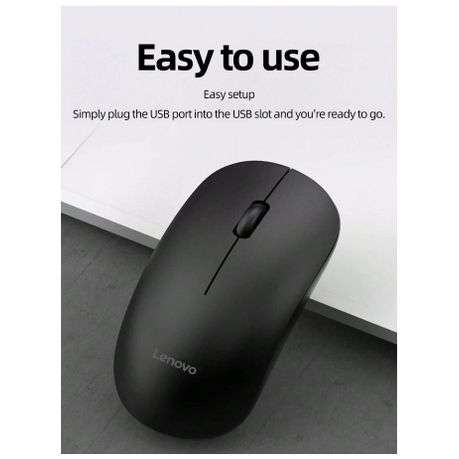 LENOVO - M26 - Advanced Optical Tracking Wireless Mouse - Black